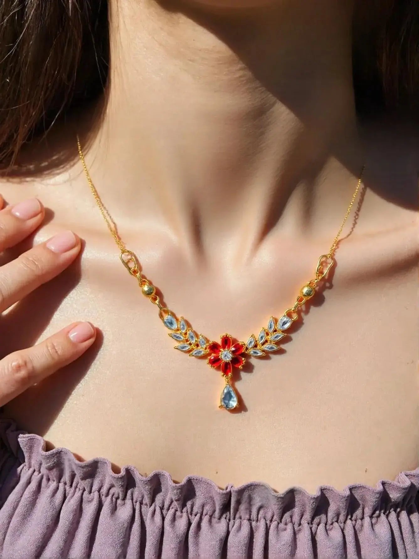 Elegant Chain Locket/Necklace for Girls/Women ZRORTHUB JEWELLERY